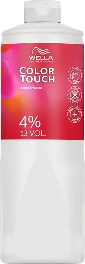 Emulsion oksidues për flokë Wella Professionals Color Touch 4% për femra, 1000ml