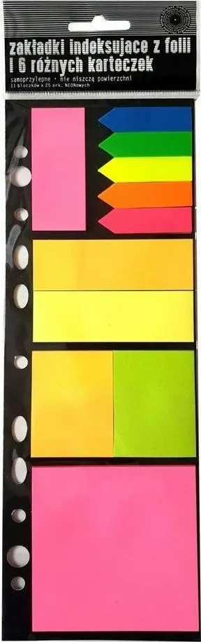 Set shënues Promised Land Index Tabs, 11 fletë vetëngjitëse, NEON, shumëngjyrëshe