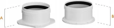 Deflektor oxhaku Ricom DN 80, plastike PPS, gri - 3
