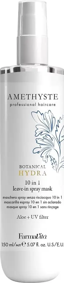 Maskë për flokë Farmavita Amethyst Botanical Hydra Mask in Spray 10-in-1 për femra, 150ml