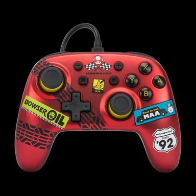 Kontroller PowerA Nano Mario Kart, me kabllo, i kuq - 1