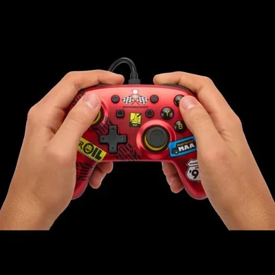 Kontroller PowerA Nano Mario Kart, me kabllo, i kuq - 8