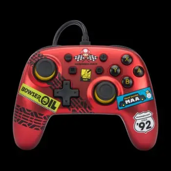 Kontroller PowerA Nano Mario Kart, me kabllo, i kuq