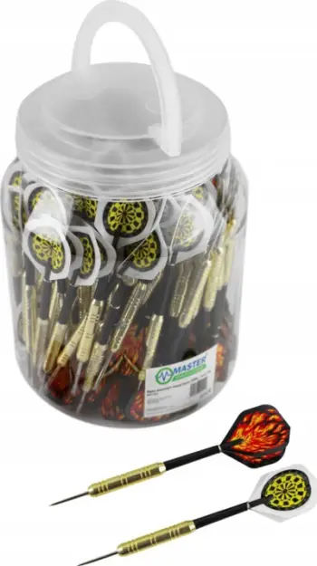 Set shigjetash dart Master Flights MASTER, 16 g, 100 copë, me maja të mprehta