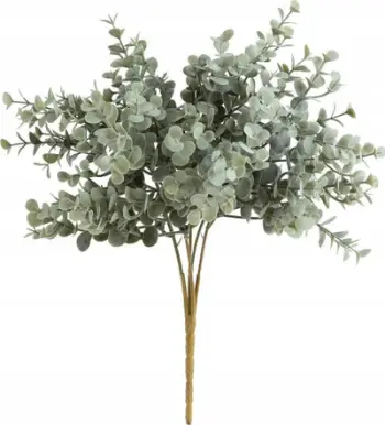 Degë dekorative artificiale eukaliptusi JAMES, 30 cm, jeshile