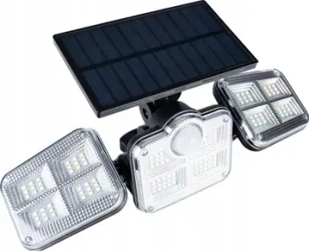 Lampë diellore LED me sensor lëvizjeje, modulare, me telekomandë, e zezë