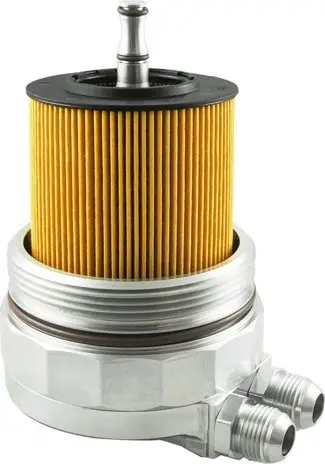 Adapter filtri vaji BMW M52 M54, alumin CNC, 3 dalje sensorësh, argjendtë