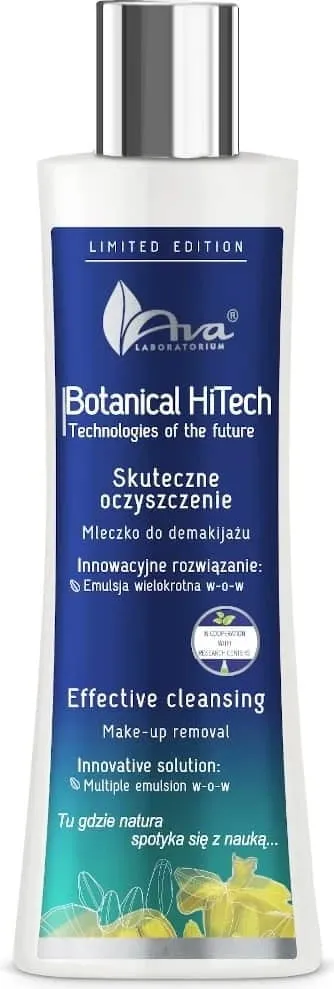 Qumësht për heqjen e grimës Ava Laboratorium Botanical HiTech për femra 200ml - 1