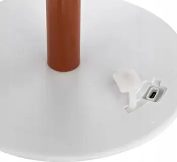 Lampë dyshemeje e jashtme Atmosphera Zack, 108cm, efekt ambër, e bardhë