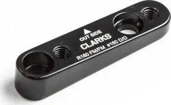 Adapter frenash i pasëm Clarks Cycle Systems, flat mount, për disk 160mm, i zi