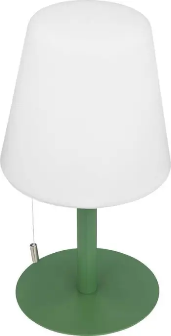 Lampë e jashtme Atmosphera Zack H30cm, IP44, me bateri, jeshile ulliri