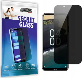 Qelq privatësie për ekran Grizz SecretGlass për Nokia G50 5G, xham i temperuar, rezistent ndaj gërvishtjeve, transparent