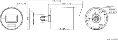 Kamerë IP Hikvision DS-2CD2086G2H-IU, 8MP, mikrofon i integruar, e bardhë - 2