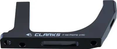 Adapter freni Clarks, Front Flat Mount në Post Mount, për disk 160mm, i zi - 1