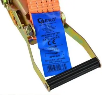 Rrip lidhës GEKO ERGO Ratchet, 5t, 4m, portokalli
