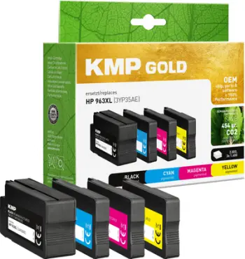 Set kasetash printeri KMP GOLD HP 963XL 3YP35AE, multipack C M Y K, i zi
