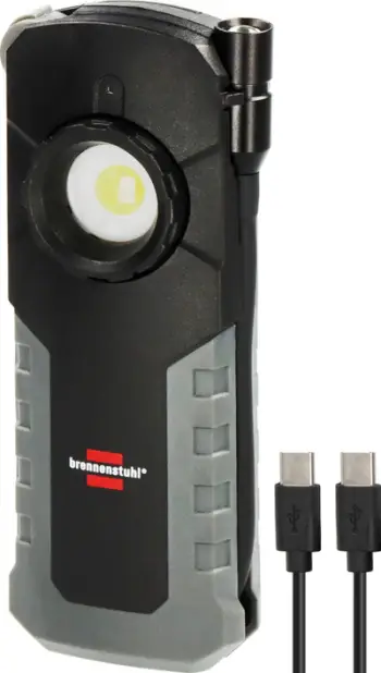 Lampë inspektuese Brennenstuhl HL 1000 AC, LED, e rikarikueshme, e zezë