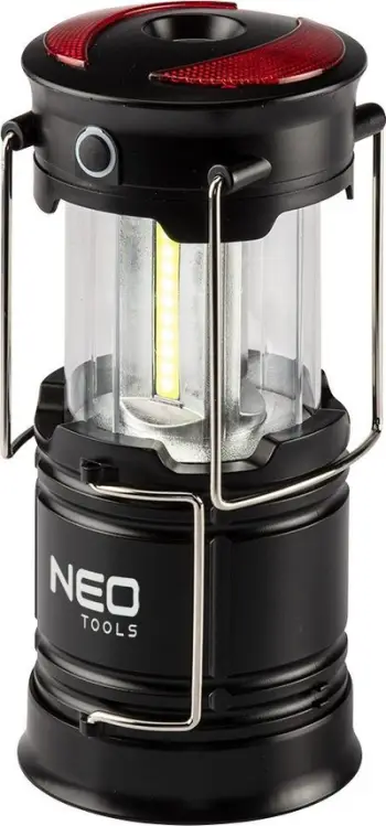 Lampë kampingu Neo Camping, 200 lm, 3xAA, LED COB, gri