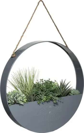Bimë artificiale varëse Atmosphera Hanging Potted Plant, 44 cm, gri