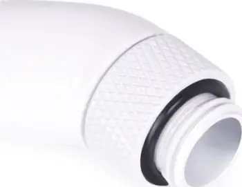 Adapter ftohës uji Alphacool Eiszapfen 17487, kënd 45°, G1/4 mashkull në G1/4 femër, i bardhë