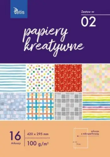 Letra kreative Tetis A3 Set Nr. 02, 16 fletë, 100g/m², shumëngjyrëshe
