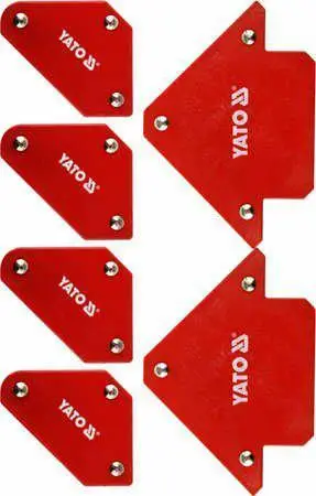 Set kënde magnetike për saldim Yato YT-08678, 6 copë, çelik