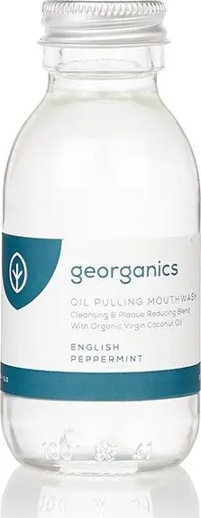 Shpërlarës goje Georganics Oil English Peppermint, 100 ml