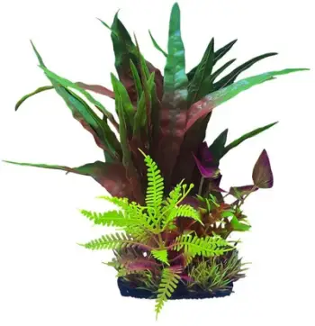 Bimë dekorative akuariumi AquaNatura Plant, plastike, 28 cm, shumëngjyrëshe