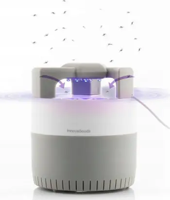 Lampë kundër insekteve InnovaGoods KL Silen, dritë UV, pa zhurmë, e bardhë