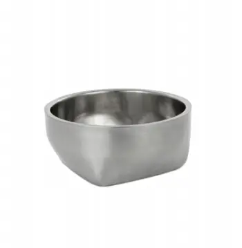 Enë e gjatë për qen BarryKing, çelik inox, dy shtresa, 16cm