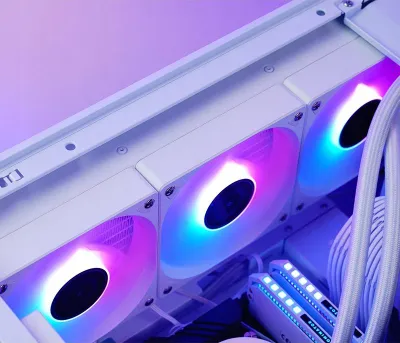 Ftohës uji CPU Jonsbo TG-240 AiO, 240mm, ARGB, i bardhë - 3