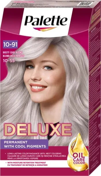 Ngjyrë për flokë për femra Palette Deluxe 10-91 Ash Cool Blonde