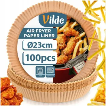 Letra për fritezë ajri Vilde, 23 cm, 100 copë, kafe