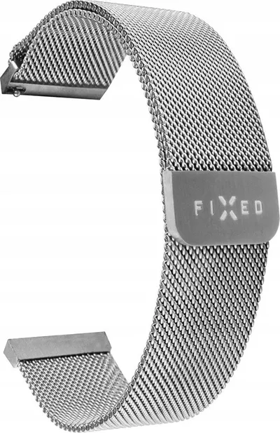 Rrip metalik FIXED Mesh Strap 20mm, i argjendtë - 1