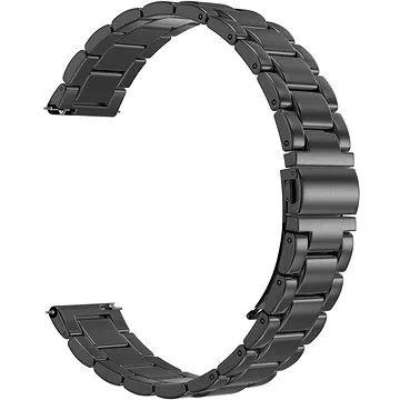 Rrip metalik për smartwatch Eternico Elegance Metal Pro, 20mm, Quick Release, i zi - 1
