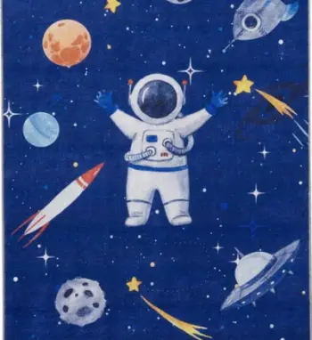 Tepih për fëmijë Splendid Printed Rug Spac, 160 x 120 cm, shumëngjyrësh