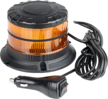 Lampë paralajmëruese AMiO 04110, LED, 12V 24V, portokalli