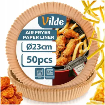 Letra rrumbullake për fritezë Vilde 279050, 23 cm, 50 copë, kafe