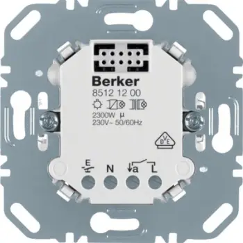 Kontrollor komutimi Hager 85121200, 230V AC, për ndriçim, gri