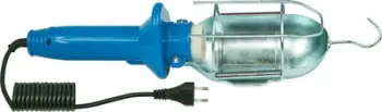 Lampë portative pune Pawbol D.3031G, 60W, kabllo 5m, blu