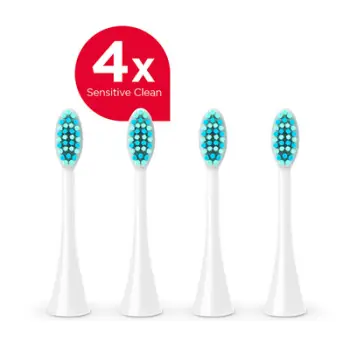 Set koka zëvendësuese Concept Sensitive Clean për brushë dhëmbësh Concept ZK701x, 4 copë
