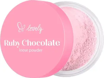 Pudër e lirshme për fytyrë Lovely Ruby Chocolate për femra rozë 6g