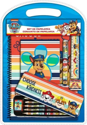 Set shkrimi Paw Patrol, 12 elemente, për fëmijë, shumëngjyrësh
