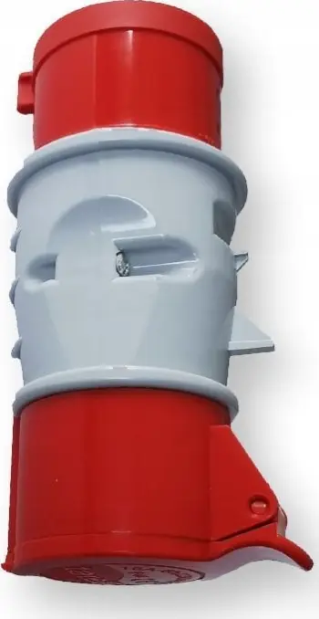 Adapter industrial Tarel 16A 5P në 32A 5P, trefazor 400V, IP44