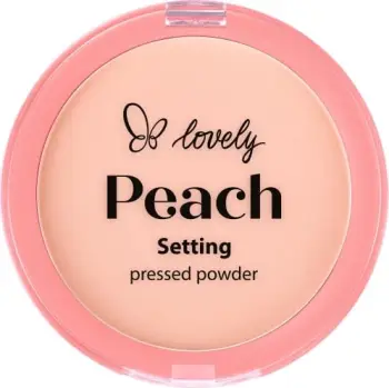 Puder e shtypur Lovely Peach Setting për femra, gjysmë transparente, 7.5g