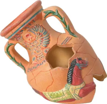 Dekor akuariumi Zolux Amphora Fragment, qeramikë, 21 cm, kafe