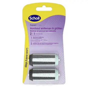 Set koka zëvendësuese Scholl për limën elektrike për shputa, 2 copë