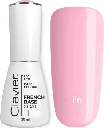 Bazë hibride ngjyrë për thonj Clavier Luxury French Base F6 Marshmallow 10ml