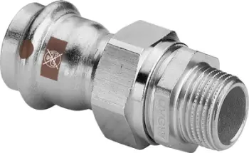 Adapter kalimi SANHA NiroSan, 28x3/4", universal press, inox