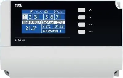 Kontrollor valvule termostatike Tech L-4X, WiFi, universal, i bardhë - 1
